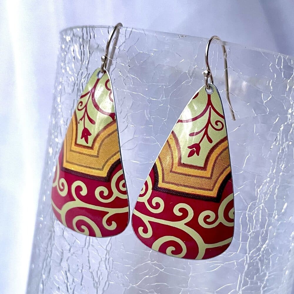 Recycled Tin Earrings - 