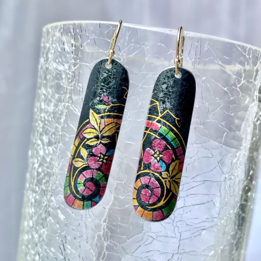 Recycled Tin Earrings - 