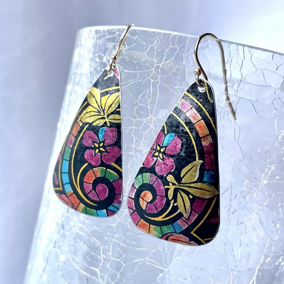 Recycled Tin Earrings - 