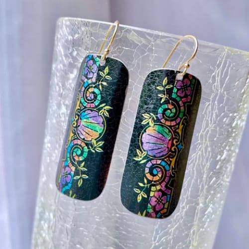 Recycled Tin Earrings - 