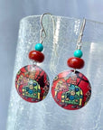 Recycled Tin Earrings - Jewelry
