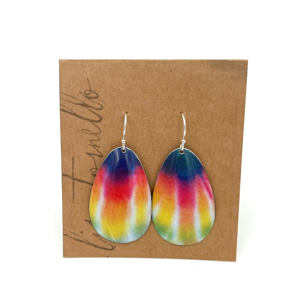 Recycled Tin Earrings - Jewelry