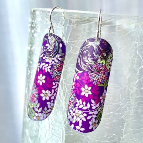 Recycled Tin Earrings - Jewelry