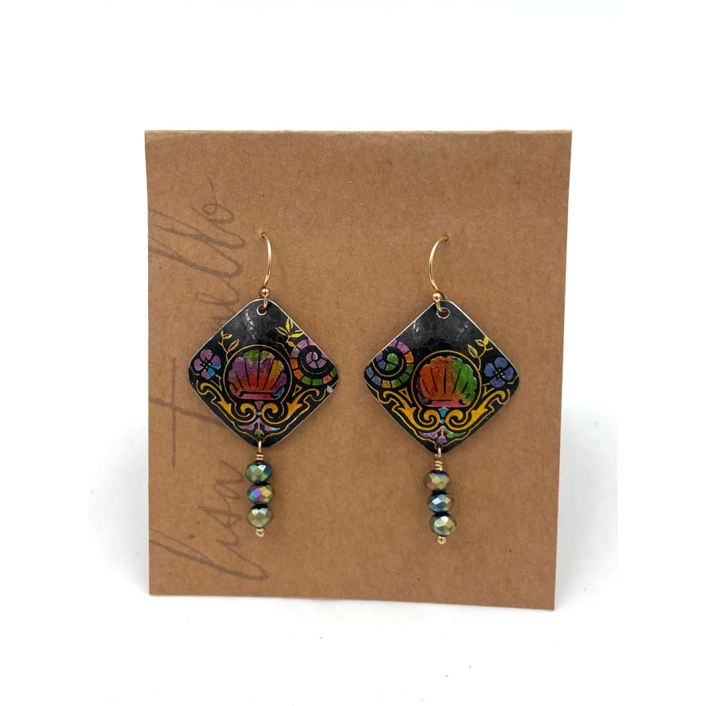 Recycled Tin Earrings - Jewelry
