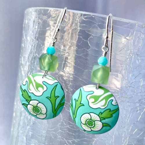 Recycled Tin Earrings - Jewelry