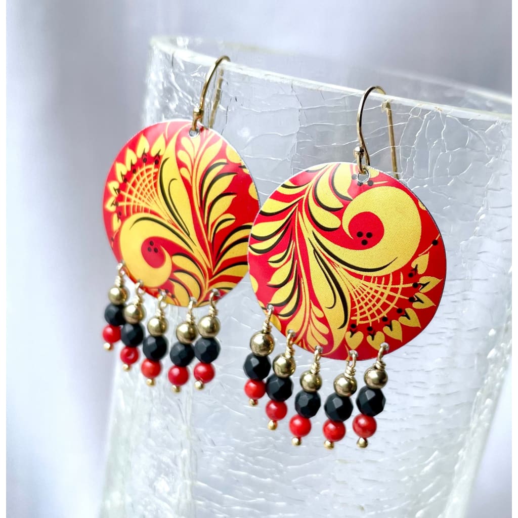 Recycled Tin Earrings - Jewelry
