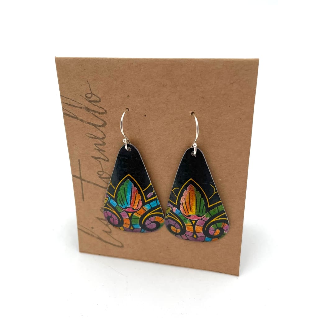 Recycled Tin Earrings - Jewelry