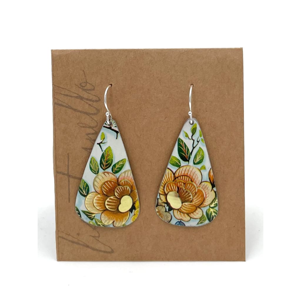 Recycled Tin Earrings - Jewelry