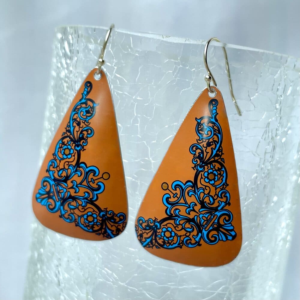 Recycled Tin Earrings - Jewelry