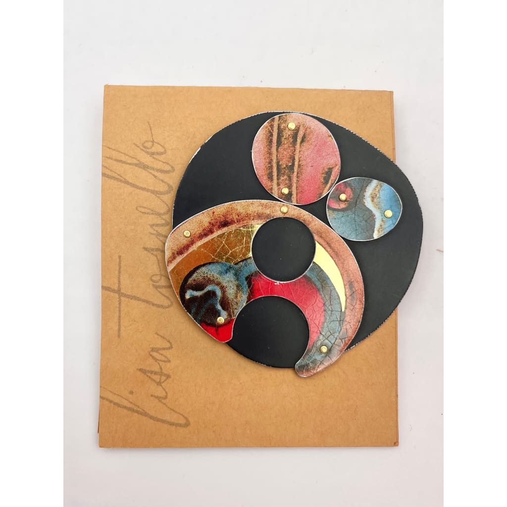 Recycled Tin Pins - Black Pin - Jewelry