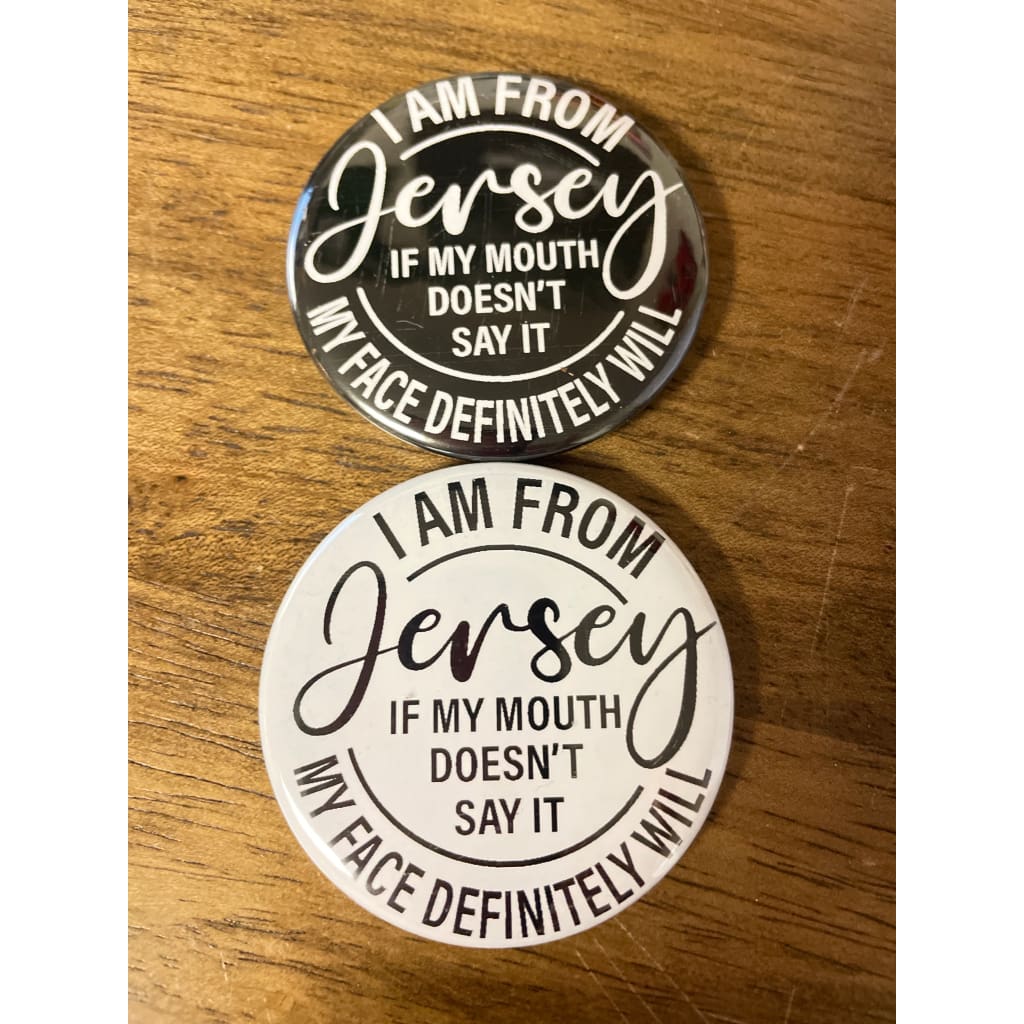 Round NJ-Themed Fridge Magnet - I Am From Jersey... - Home &amp; Lifestyle