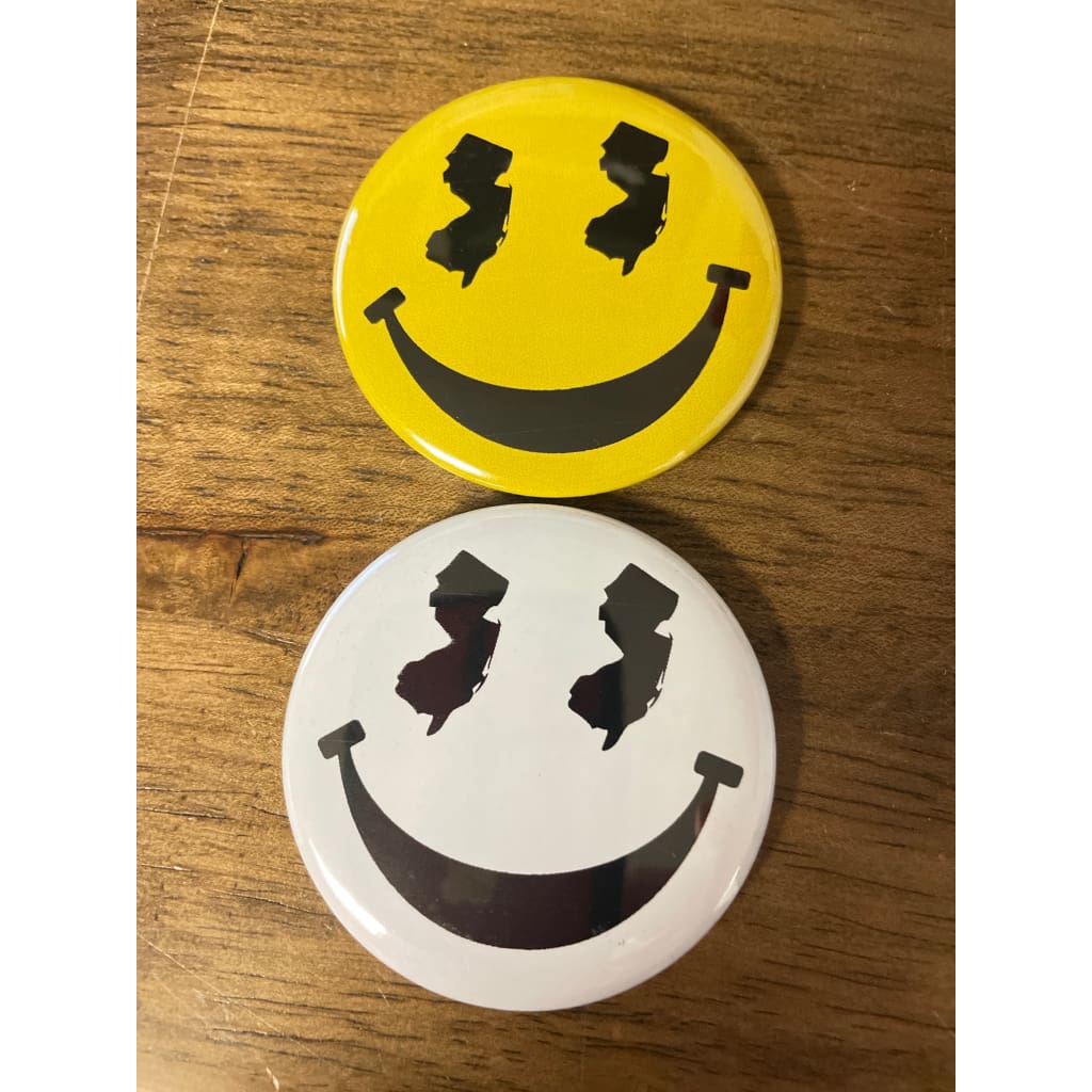 Round NJ-Themed Fridge Magnet - Jersey Smiley Face - Home &amp; Lifestyle