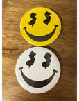 Round NJ-Themed Fridge Magnet - Jersey Smiley Face - Home & Lifestyle