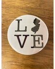 Round NJ-Themed Fridge Magnet - LOVE with Jersey State - Home & Lifestyle
