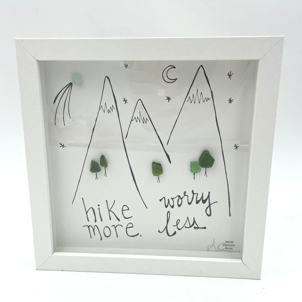 Sea Glass Art - Activities Themed - Hike More Worry Less - Housewares