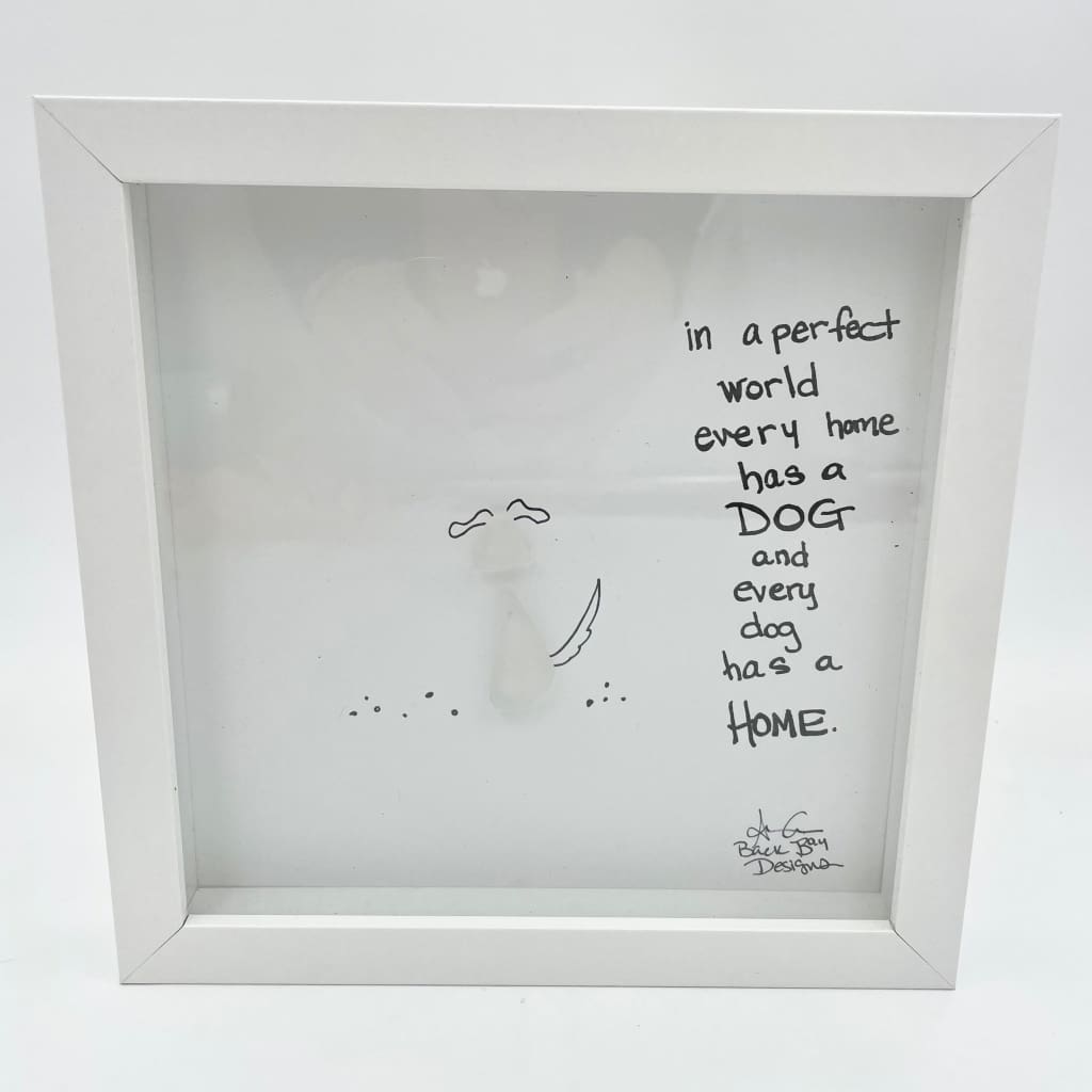 Sea Glass Art - Animal Themed - Dog Home - Housewares
