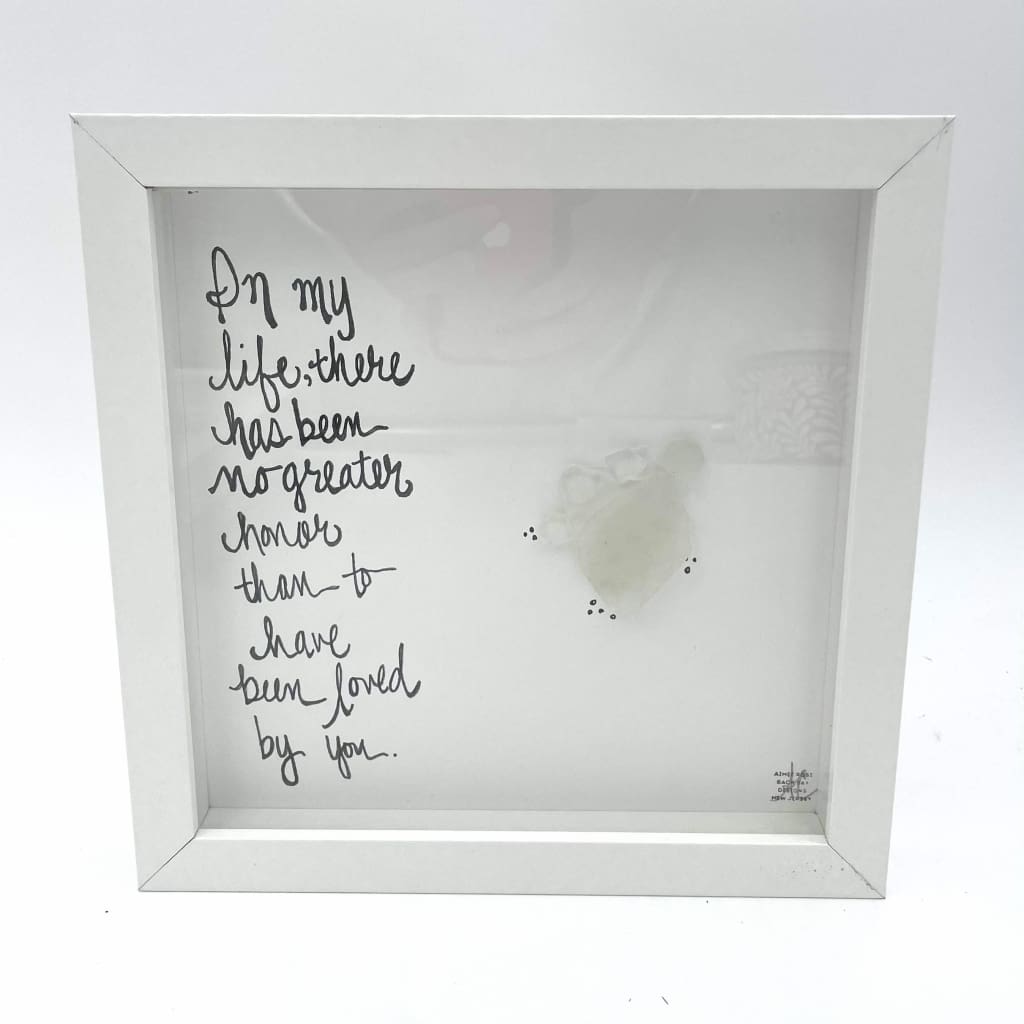 Sea Glass Art - Animal Themed - Dog Honor - Housewares