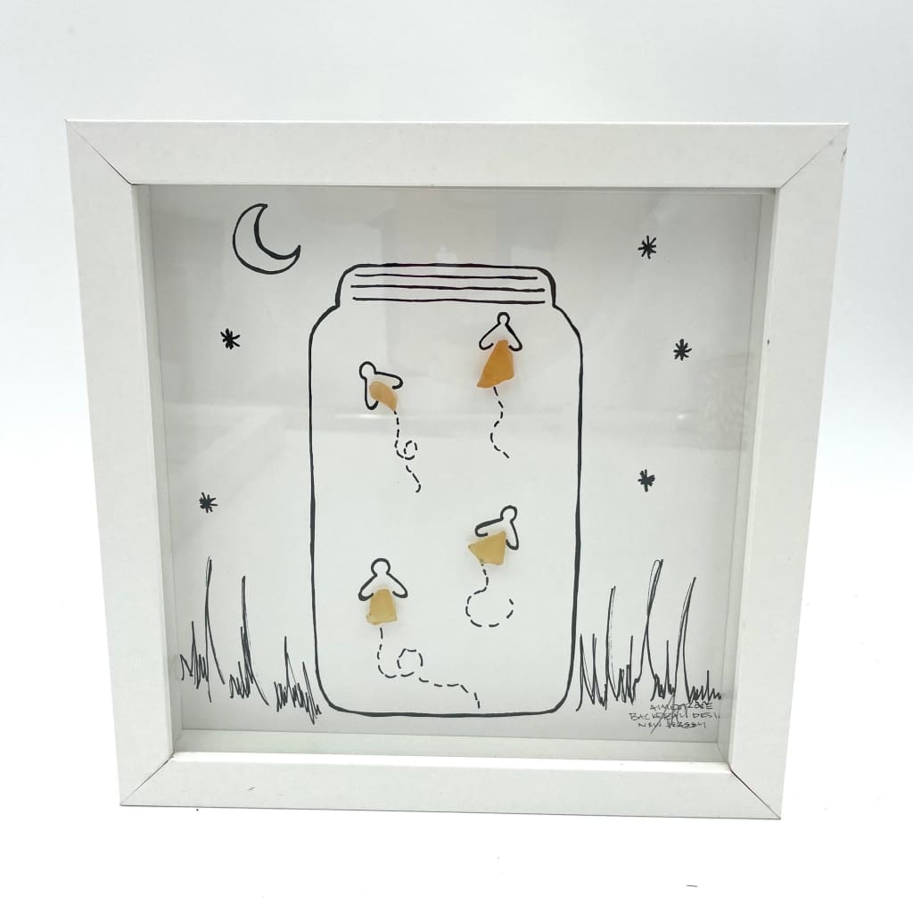 Sea Glass Art - Animal Themed - Fireflies - Housewares