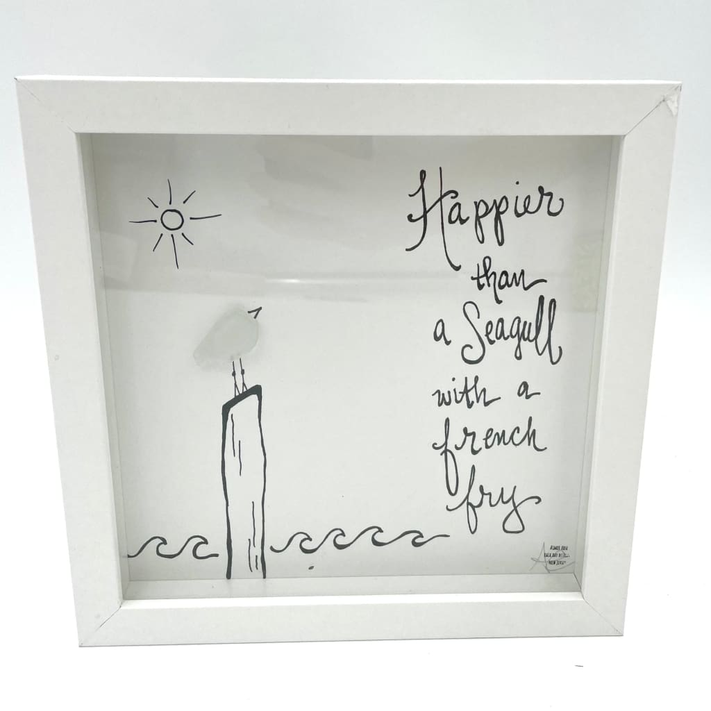 Sea Glass Art - Animal Themed - Seagull French Fry - Housewares