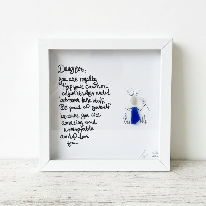 Sea Glass Art - Family Themed - Daughter - Housewares