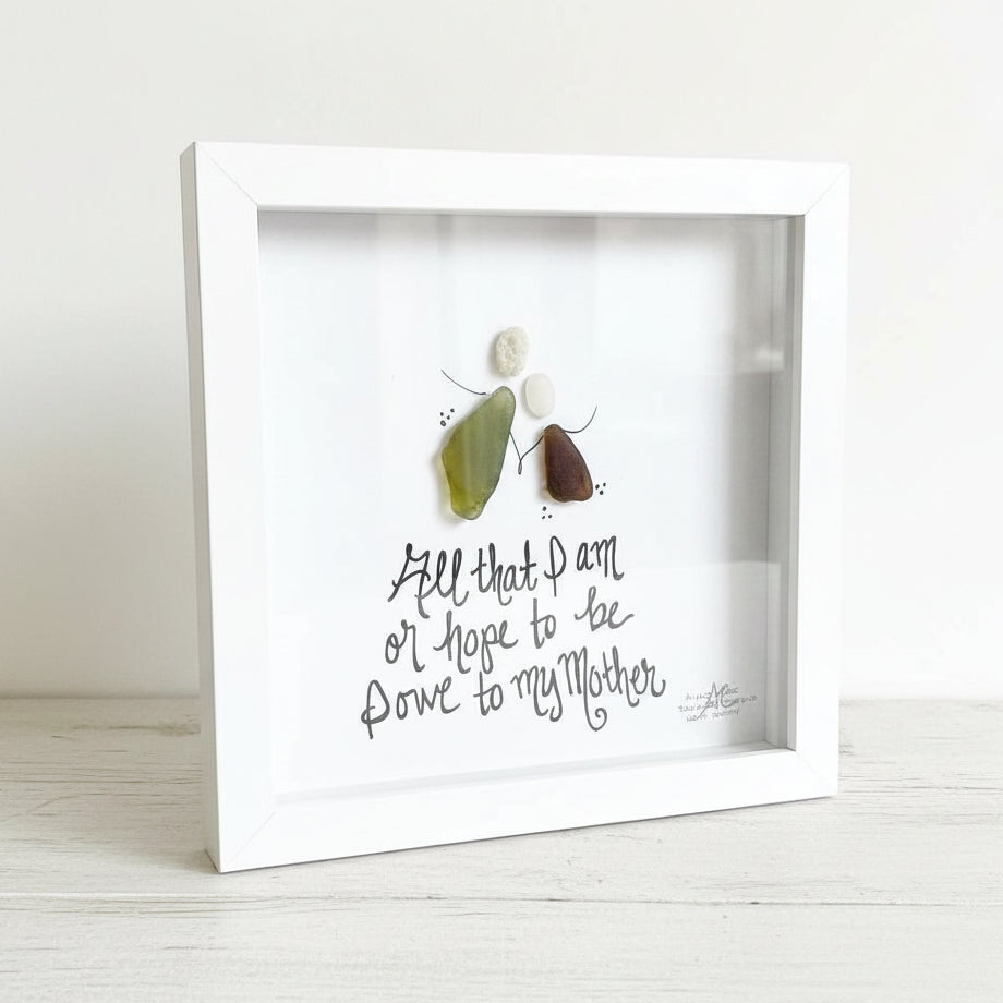 Sea Glass Art - Family Themed - Owe Mother - Housewares