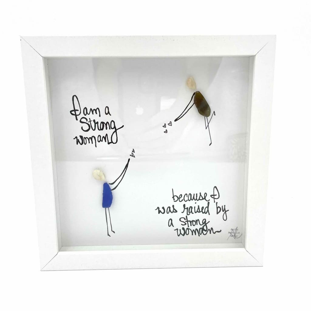 Sea Glass Art - Family Themed - Strong Woman - Housewares