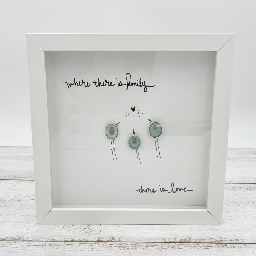 Sea Glass Art - Family Themed - Where There is Family - Housewares