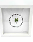 Sea Glass Art - Friendship Themed - Clover Blessing - Housewares