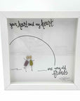 Sea Glass Art - Friendship Themed - Old Friends - Housewares