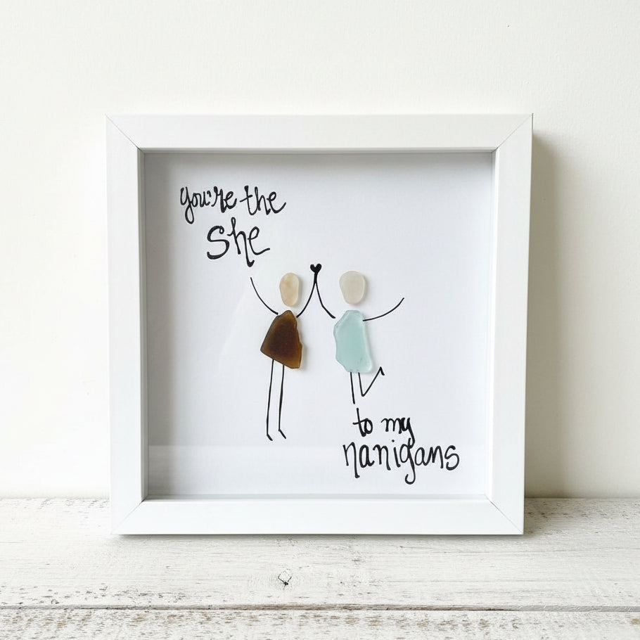 Sea Glass Art - Friendship Themed - Shenanigans - Housewares