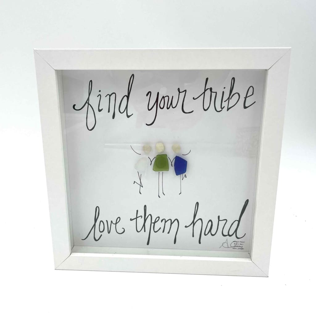 Sea Glass Art - Friendship Themed - Tribe - Housewares