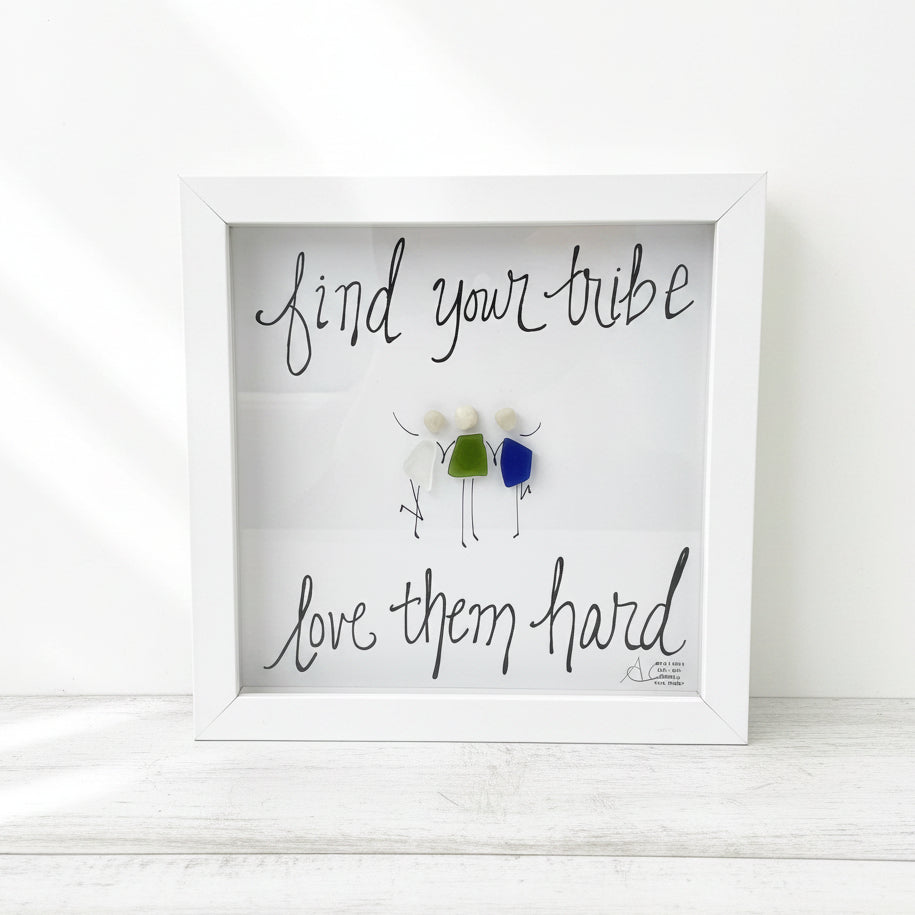 Sea Glass Art - Friendship Themed - Tribe - Housewares