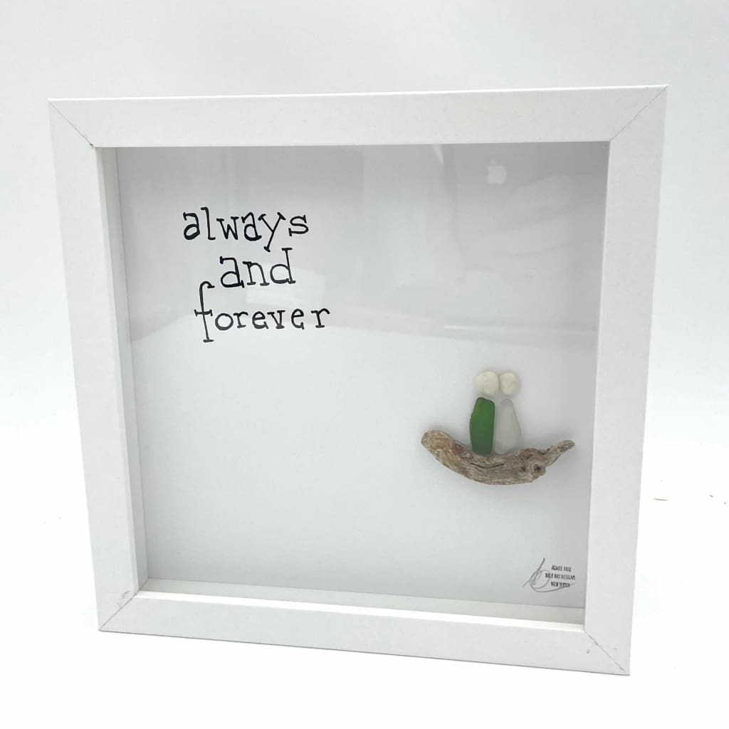 Sea Glass Art - Love Themed - Always and Forever - Housewares