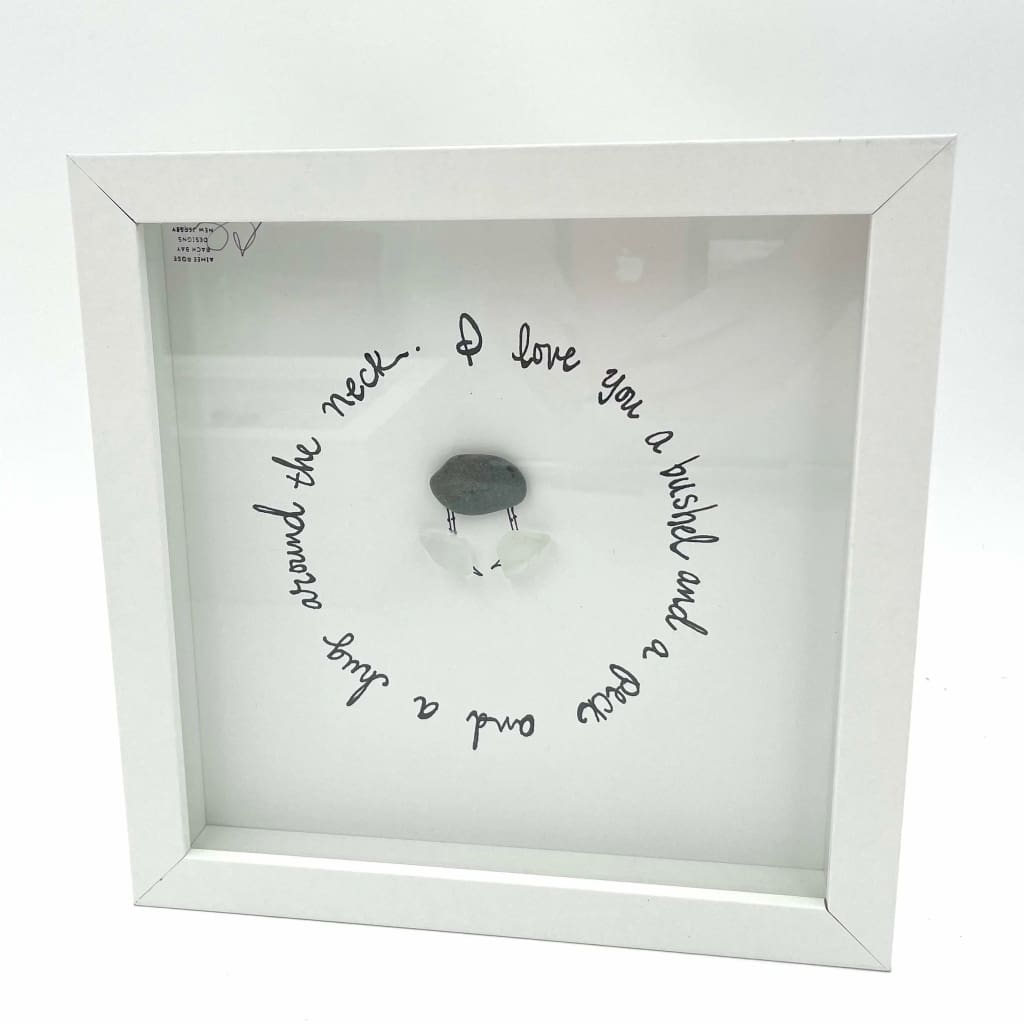 Sea Glass Art - Love Themed - Bushel and Peck - Housewares