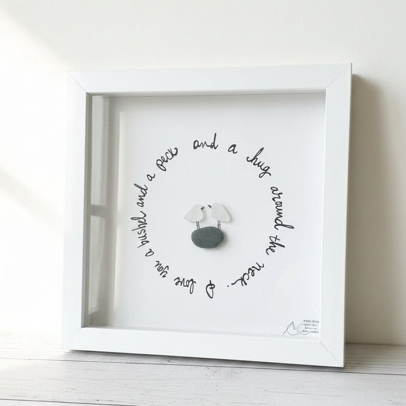 Sea Glass Art - Love Themed - Bushel and Peck - Housewares
