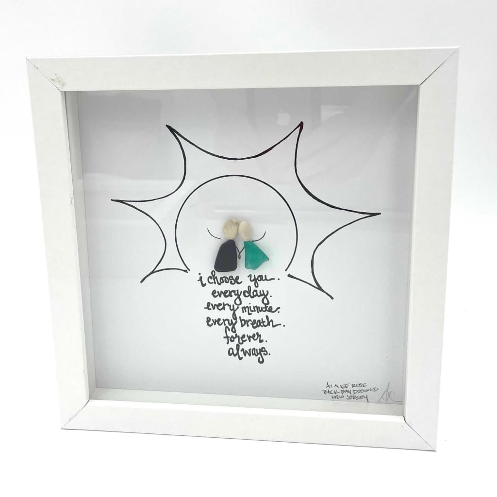 Sea Glass Art - Love Themed - Choose You Sun - Housewares