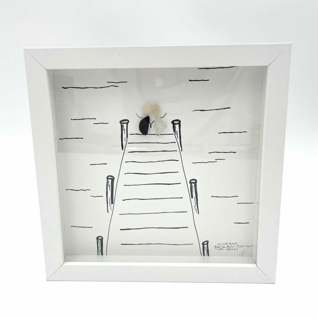Sea Glass Art - Love Themed - Dock - Housewares