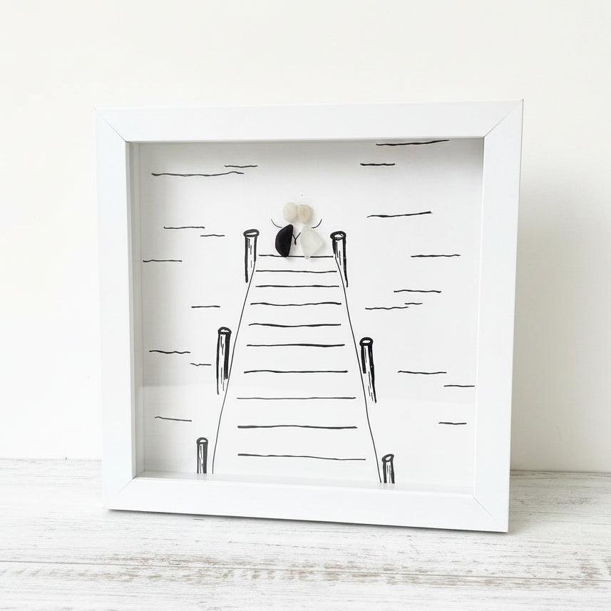 Sea Glass Art - Love Themed - Dock - Housewares
