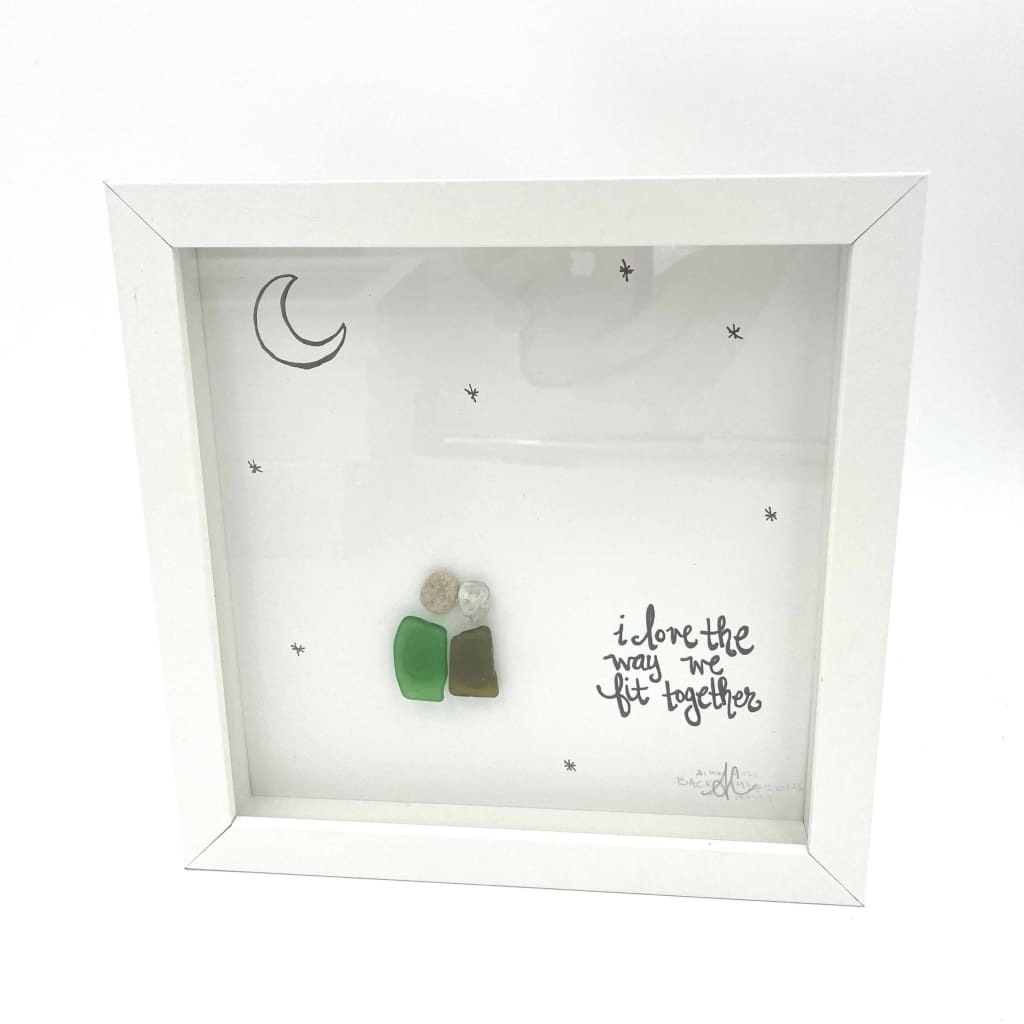 Sea Glass Art - Love Themed - Fit Together - Housewares
