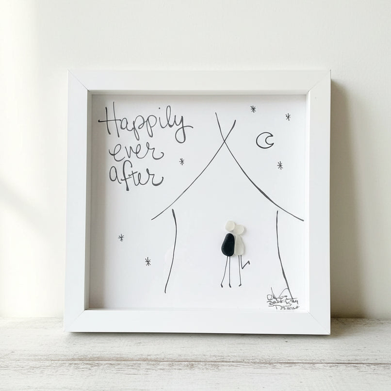 Sea Glass Art - Love Themed - Happily Ever After House - Housewares