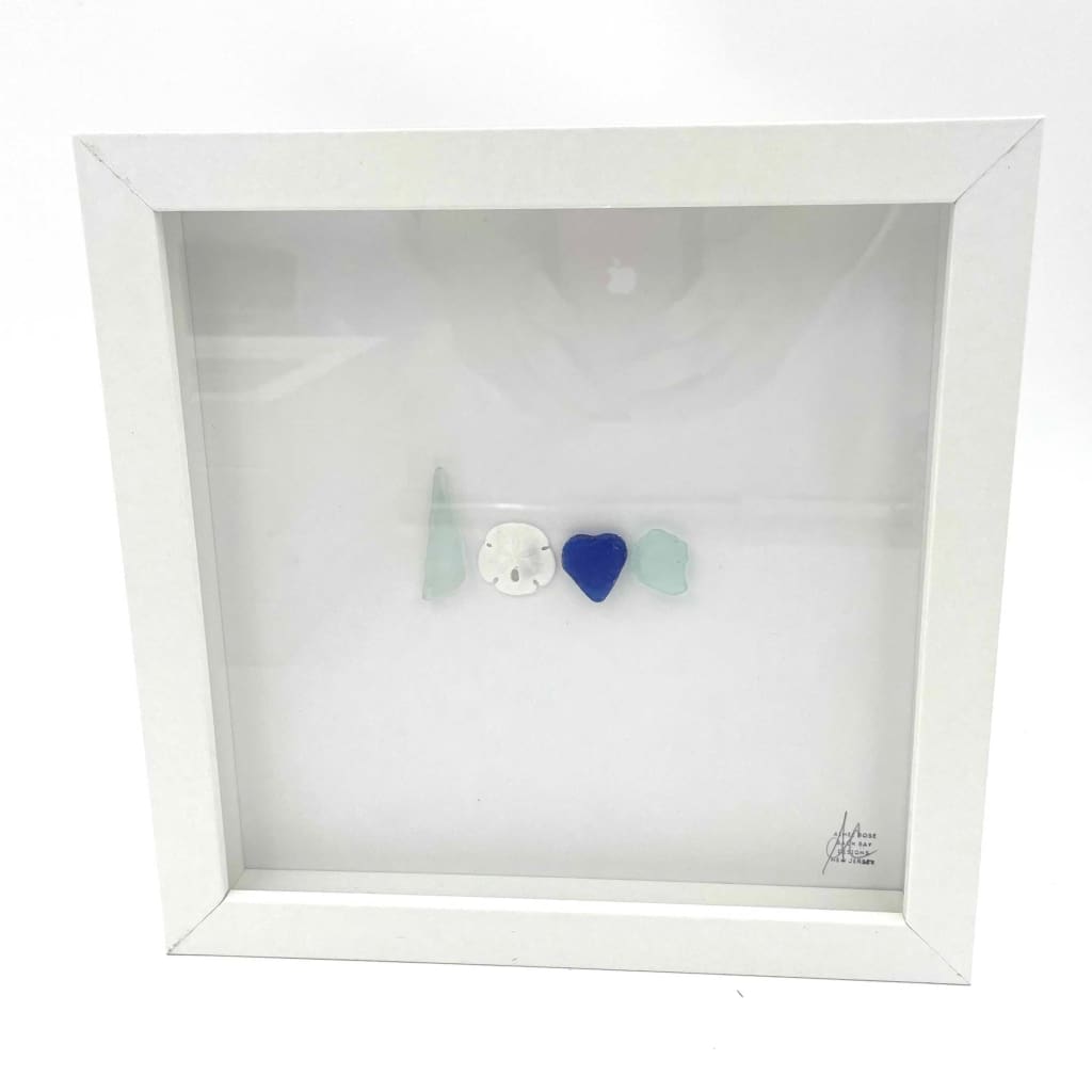 Sea Glass Art - Love Themed - L-O-V-E Sea Glass - Housewares