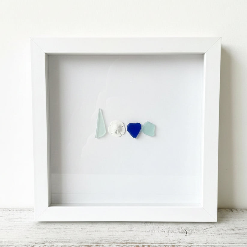 Sea Glass Art - Love Themed - L-O-V-E Sea Glass - Housewares