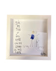 Sea Glass Art - Love Themed - Side by Side People - Housewares