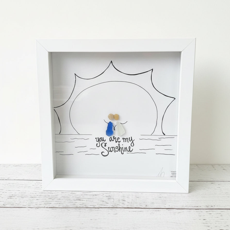 Sea Glass Art - Love Themed - You are my Sunshine - Housewares