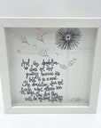 Sea Glass Art - Motivational/ Inspirational - Dandelion Does Not Stop - Housewares