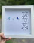 Sea Glass Art - Motivational/ Inspirational - Gonna Be Alright - Housewares
