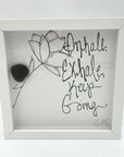 Sea Glass Art - Motivational/ Inspirational - Inhale/Exhale Snail - Housewares