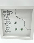 Sea Glass Art - Motivational/ Inspirational - Keep Going Turtles - Housewares