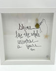 Sea Glass Art - Motivational/ Inspirational - Shine/Universe - Rumi - Housewares