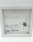 Sea Glass Art - Motivational/ Inspirational - Stay Weird Frog - Housewares